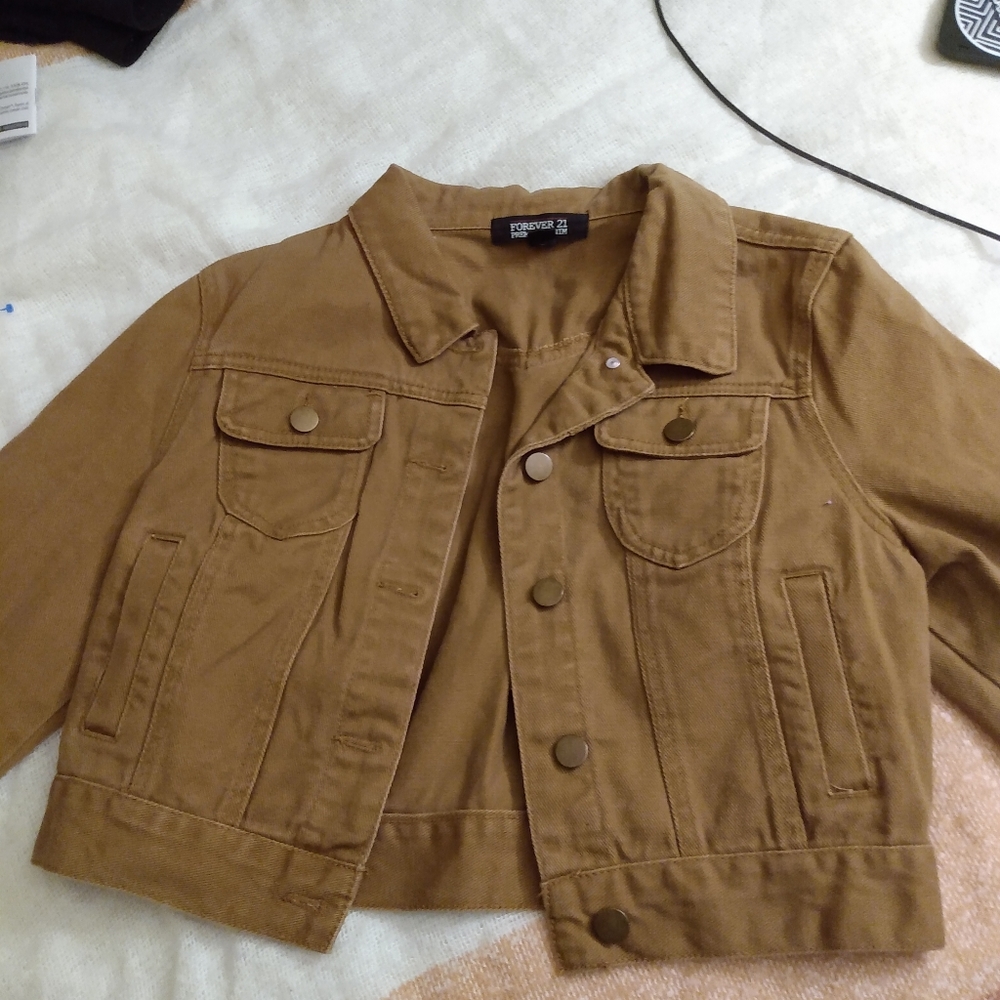 Forever 21 Tan Jean Jacket